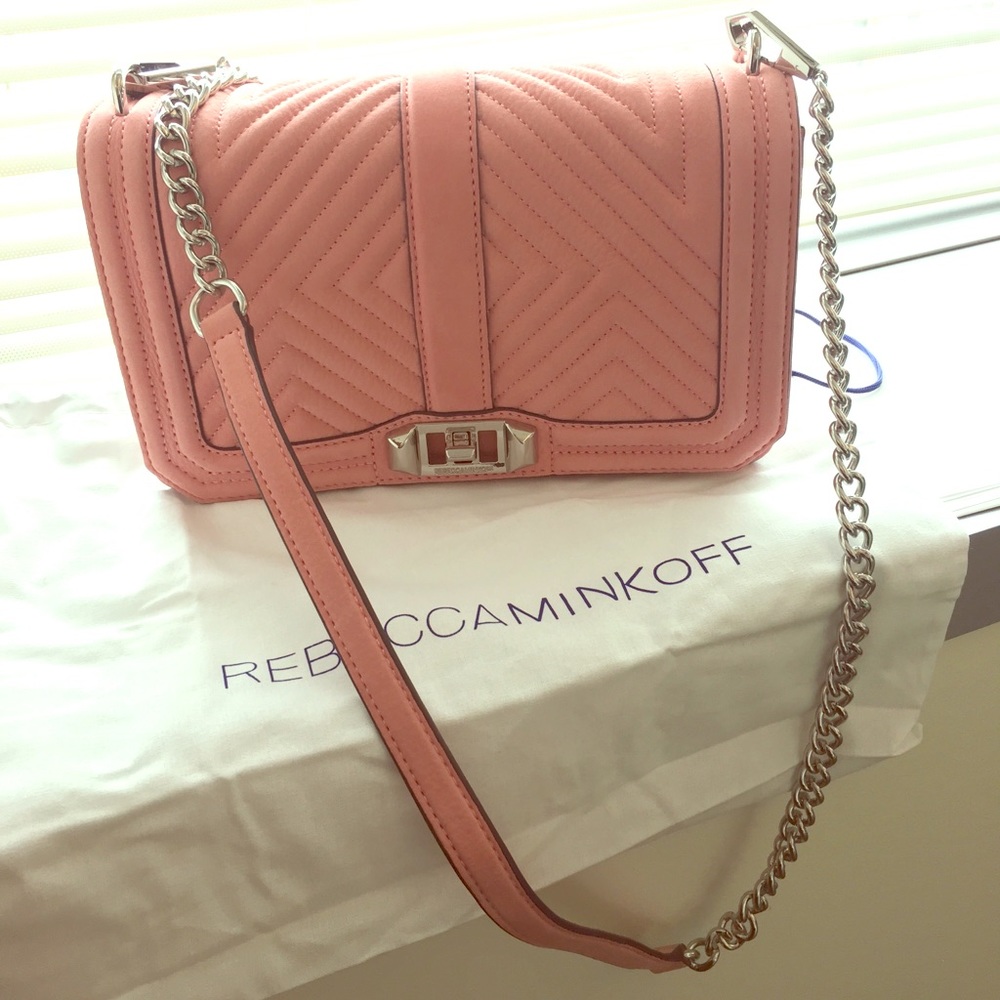 New Rebecca Minkoff Geo Quilted Love Crossbody!